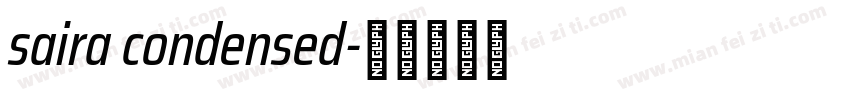 saira condensed字体转换
